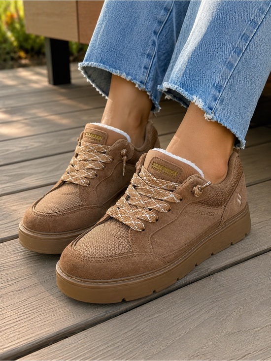 Skechers Shoes - Skechers Street Hikers Faux Fur Sneakers Women’s US 7.5 Brown Casual Shoes